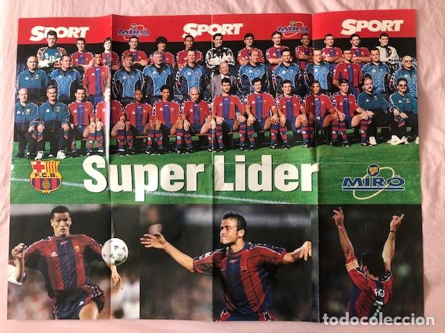 Sammelleidenschaft Sport: POSTER FC BARCELONA SUPER LIDER MIRO SPORT 97 - 98