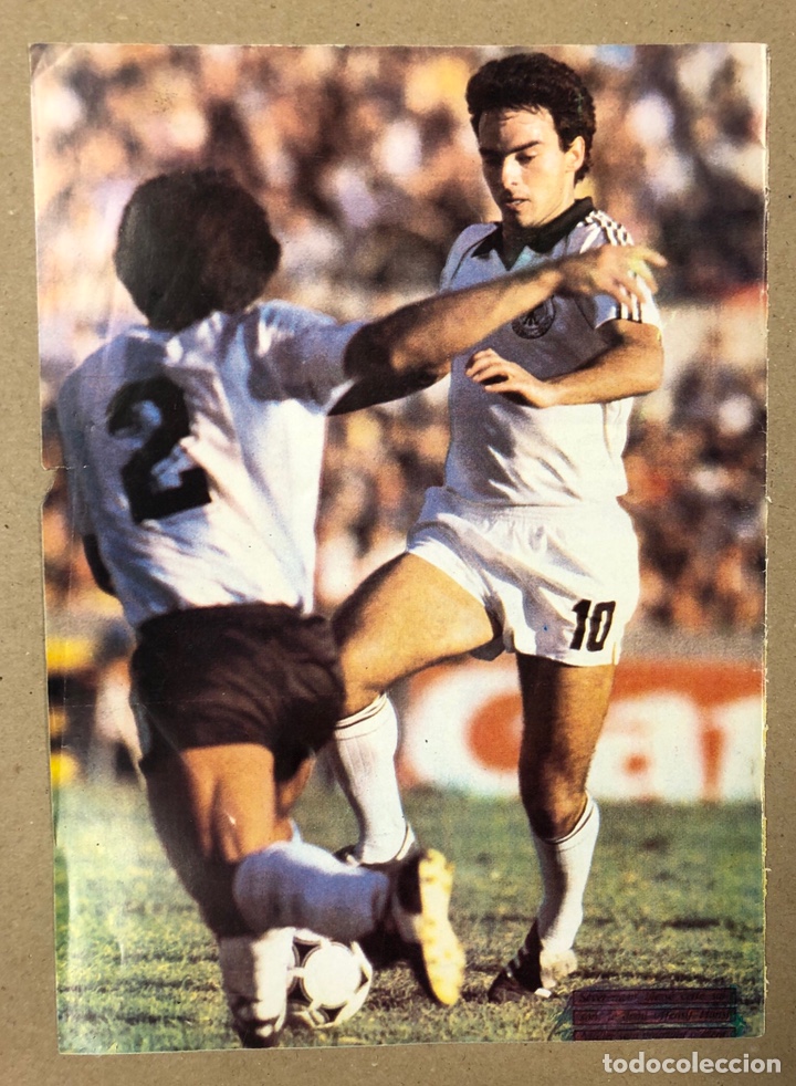 Sammelleidenschaft Sport: HANSI MULLER (SELECCI&Oacute;N ALEMANA). POSTER COLECCI&Oacute;N FAMOSOS DEL F&Uacute;TBOL. BIO AL DORSO.