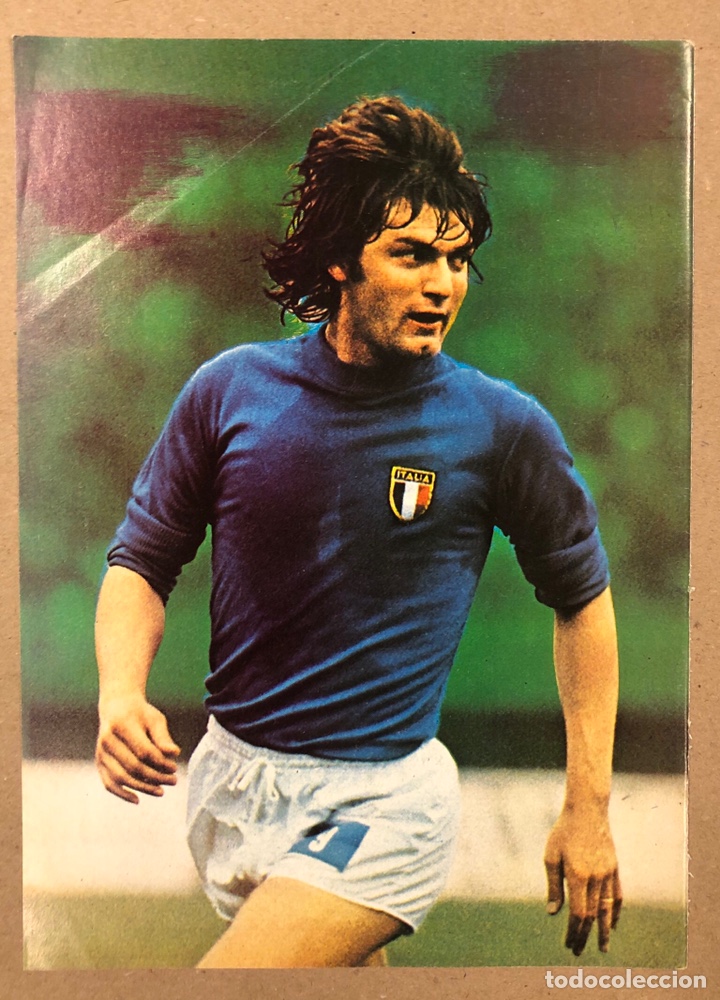 Sammelleidenschaft Sport: GIANCARLO AGOSTINI (SELECCI&Oacute;N ITALIANA). POSTER COLECCI&Oacute;N FAMOSOS DEL F&Uacute;TBOL. BIO AL DORSO.