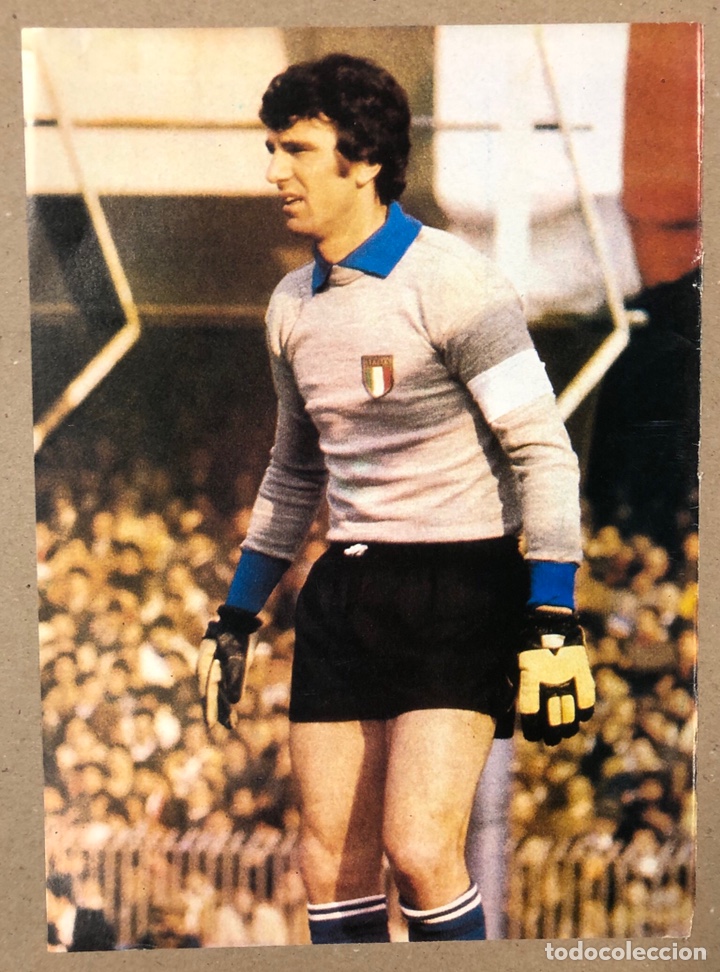 Collectionnisme sportif: DINO ZOFF (SELECCI&Oacute;N ITALIANA). POSTER COLECCI&Oacute;N FAMOSOS DEL F&Uacute;TBOL. BIO AL DORSO.