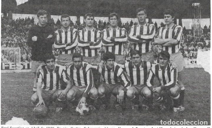 Sammelleidenschaft Sport: REAL SPORTING DE GIJ&Oacute;N: Recorte de un equipo de abril de 1970