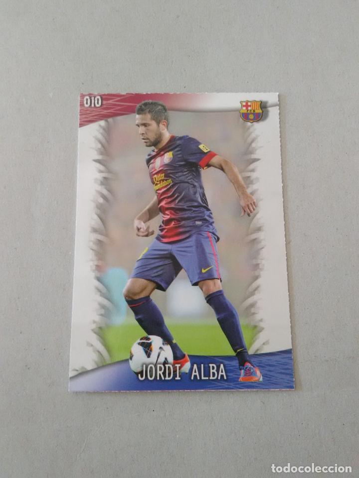 Sammelleidenschaft Sport: N&ordm; 10 JORDI ALBA F.C. BARCELONA BAR&Ccedil;A CROMO TARJETA F&Uacute;TBOL FICHAS LIGA 2013-2014 MUNDICROMO 13-14