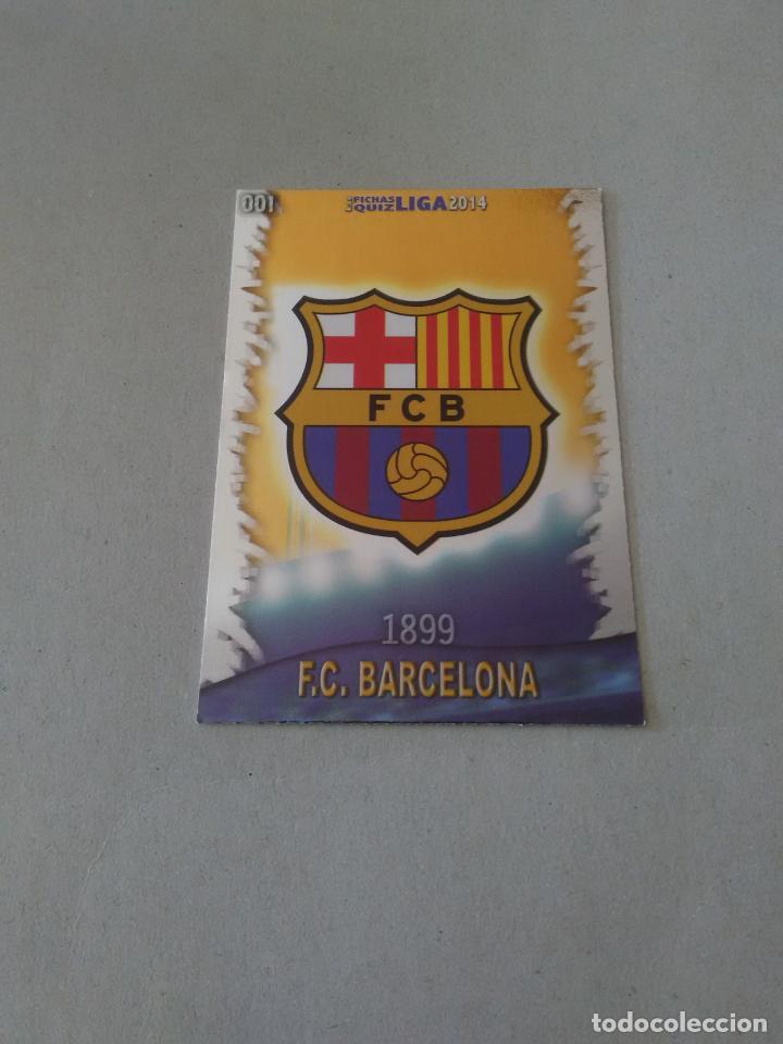 Sammelleidenschaft Sport: N&ordm; 1 ESCUDO MATE F.C. BARCELONA BAR&Ccedil;A CROMO TARJETA F&Uacute;TBOL FICHAS LIGA 2013-2014 MUNDICROMO 13-14