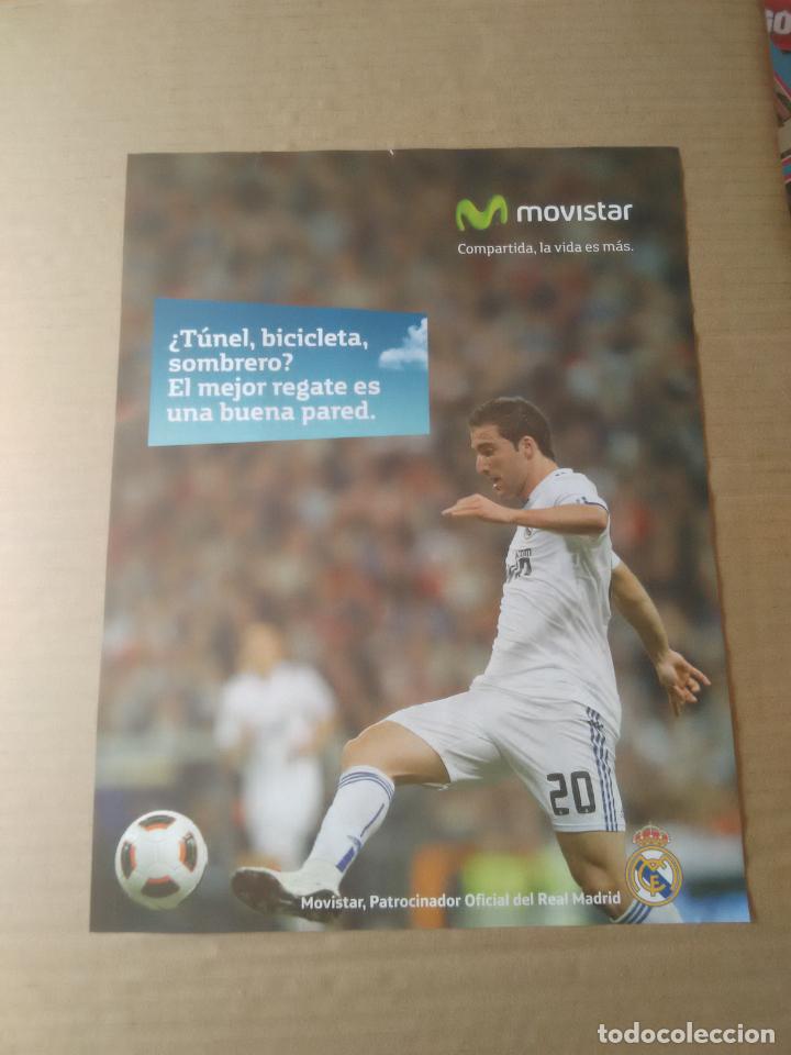 Sammelleidenschaft Sport: GONZALO HIGUA&Iacute;N REAL MADRID - TIPO P&Oacute;STER 1 P&Aacute;G PUBLICIDAD MOVISTAR PATROCINADOR OFICIAL REAL MADRID