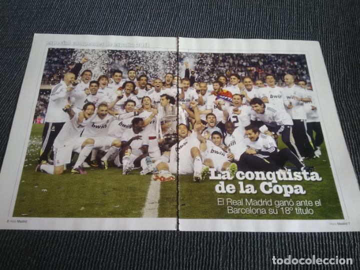 Collectionnisme sportif: REAL MADRID CAMPE&Oacute;N COPA DEL REY 2011 - TIPO P&Oacute;STER 2 P&Aacute;GINAS REVISTA HALA MADRID + GOL CR7 RONALDO