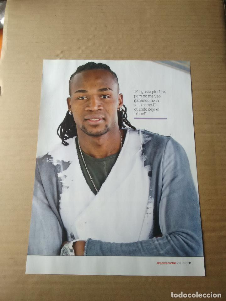 Collectionnisme sportif: MANUCHO RAYO VALLECANO - TIPO DOBLE P&Oacute;STER 1 P&Aacute;G REVISTA DEPORTES CUATRO F&Uacute;TBOL