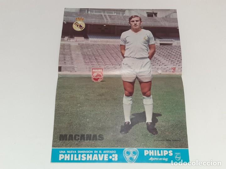 Sammelleidenschaft Sport: ANTIGUO POSTER DEL JUGADOR DE FUTBOL DE REAL MADRID - MACANAS - A&Ntilde;OS 70
