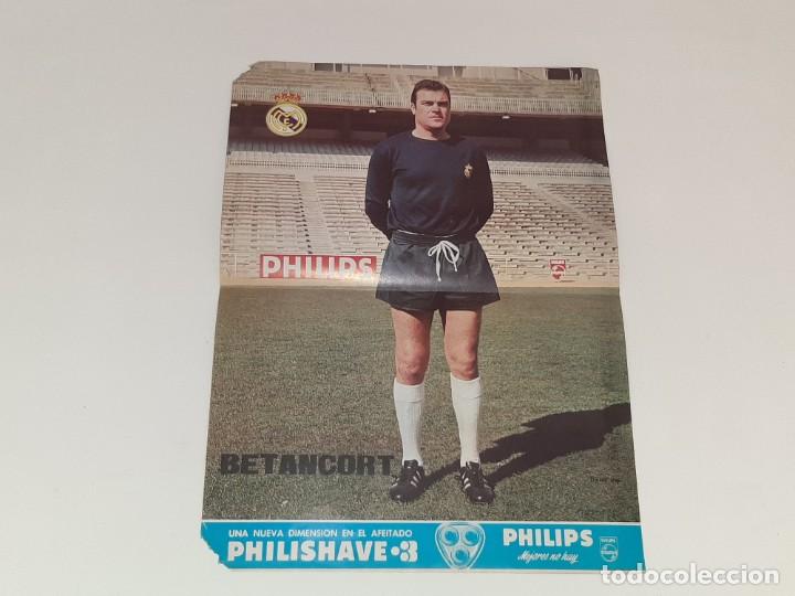 Sammelleidenschaft Sport: ANTIGUO POSTER DEL PORTERO DE FUTBOL DEL REAL MADRID - BETANCORT - A&Ntilde;OS 70