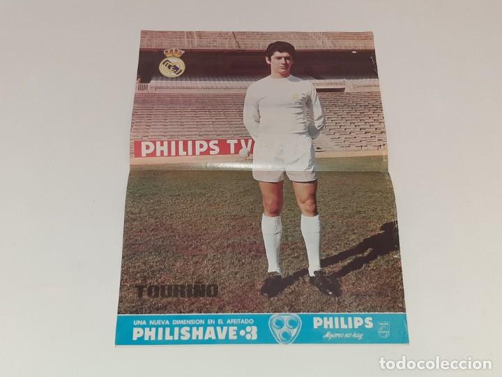 Sammelleidenschaft Sport: ANTIGUO POSTER DEL JUGADOR DE FUTBOL DEL REAL MADRID - TOURI&Ntilde;O - A&Ntilde;OS 70