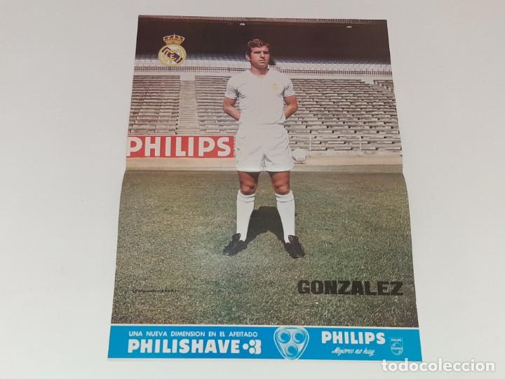 Sammelleidenschaft Sport: ANTIGUO POSTER DEL JUGADOR DE FUTBOL DEL REAL MADRID - GONZALEZ - A&Ntilde;OS 70