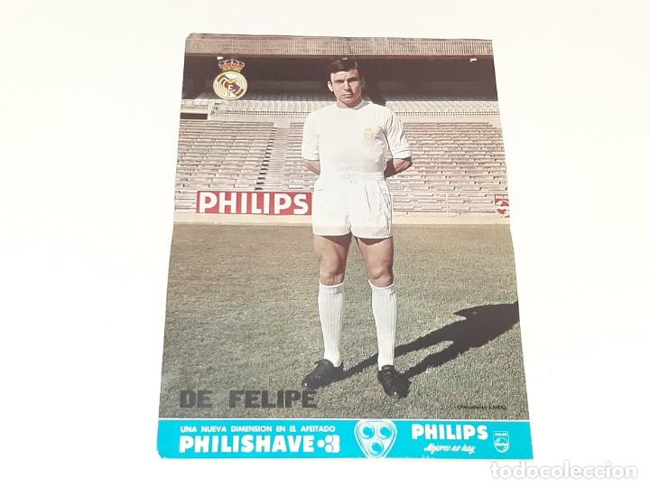 Sammelleidenschaft Sport: ANTIGUO POSTER DEL JUGADOR DE FUTBOL DEL REAL MADRID - DE FELIPE - A&Ntilde;OS 70