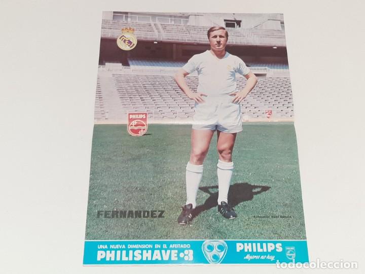 Sammelleidenschaft Sport: ANTIGUO POSTER DEL JUGADOR DEL REAL MADRID - FERNANDEZ - A&Ntilde;OS 70