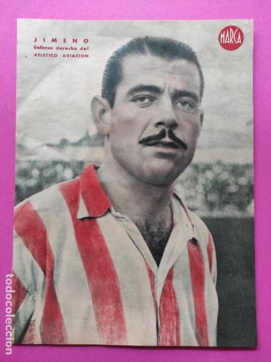 Sammelleidenschaft Sport: LAMINA MARCA - JIMENO (ATLETICO AVIACION) - POSTER FUTBOL A&Ntilde;OS 40 ATLETI MADRID