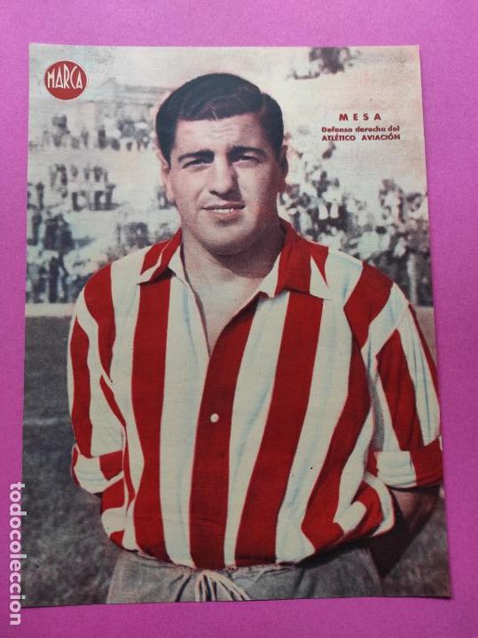 Sammelleidenschaft Sport: LAMINA MARCA - MESA (ATLETICO AVIACION) - POSTER FUTBOL A&Ntilde;OS 40 ATLETI MADRID