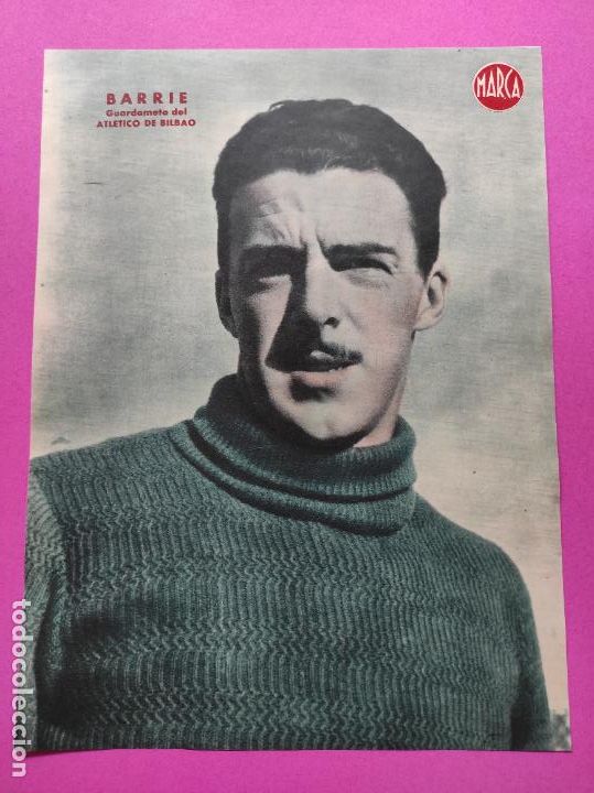 Sammelleidenschaft Sport: LAMINA MARCA - BARRIE (ATLETICO DE BILBAO) - POSTER FUTBOL A&Ntilde;OS 40 ATHLETIC CLUB