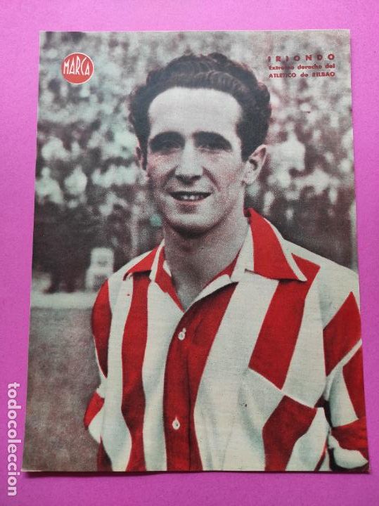Sammelleidenschaft Sport: LAMINA MARCA - IRIONDO (ATLETICO DE BILBAO) - POSTER FUTBOL A&Ntilde;OS 40 ATHLETIC CLUB