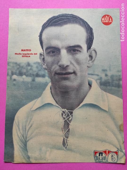 Sammelleidenschaft Sport: LAMINA MARCA - MATEO (SEVILLA FC) - POSTER FUTBOL A&Ntilde;OS 40