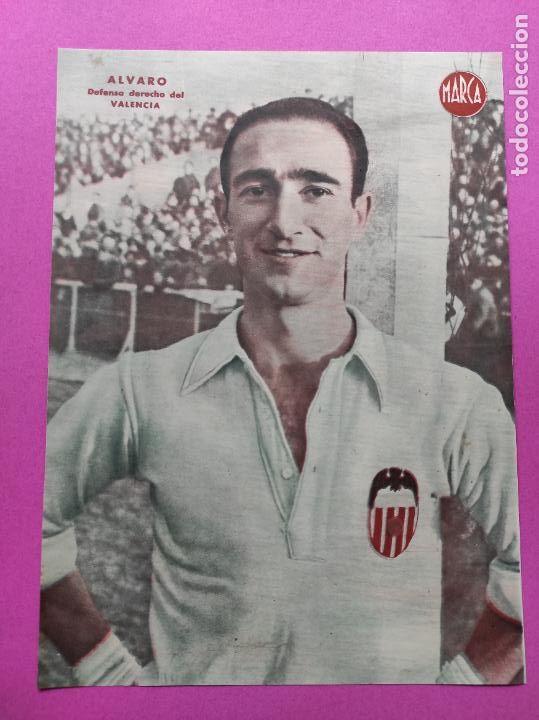 Sammelleidenschaft Sport: LAMINA MARCA - ALVARO (VALENCIA FC) - POSTER FUTBOL A&Ntilde;OS 40