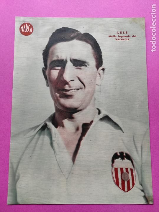Sammelleidenschaft Sport: LAMINA MARCA - LELE (VALENCIA FC) - POSTER FUTBOL A&Ntilde;OS 40