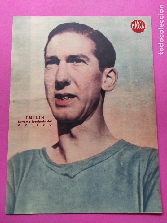 Sammelleidenschaft Sport: LAMINA MARCA - EMILIN (REAL OVIEDO) - POSTER FUTBOL A&Ntilde;OS 40