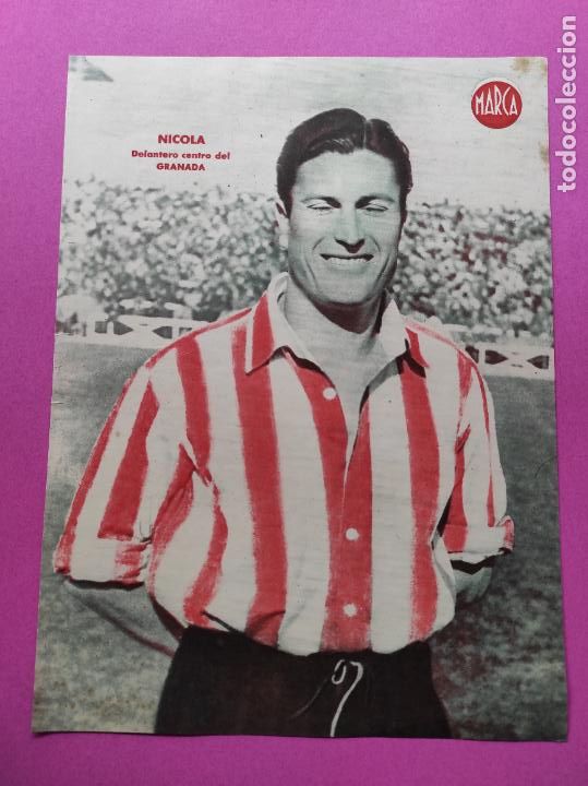 Sammelleidenschaft Sport: LAMINA MARCA - NICOLA (GRANANDA CF) - POSTER FUTBOL A&Ntilde;OS 40