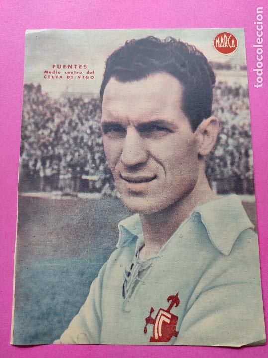 Sammelleidenschaft Sport: LAMINA MARCA - FUENTES (RC CELTA DE VIGO) - POSTER FUTBOL A&Ntilde;OS 40