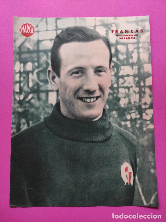 Sammelleidenschaft Sport: LAMINA MARCA - FRANCAS (CE SABADELL) - POSTER FUTBOL A&Ntilde;OS 40