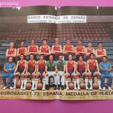 Coleccionismo deportivo: POSTER SELECCION ESPAÑOLA BASKET MEDALLA PLATA EUROBASKET 73 - REVISTA YO BASKET Nº 0 1982 - ESPAÑA