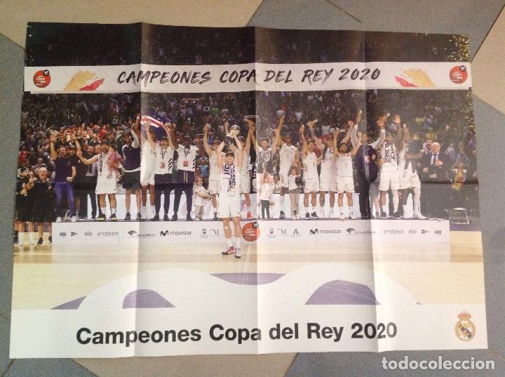 Sammelleidenschaft Sport: P&oacute;ster real Madrid. Baloncesto. Campe&oacute;n copa del rey. 2020. Acm