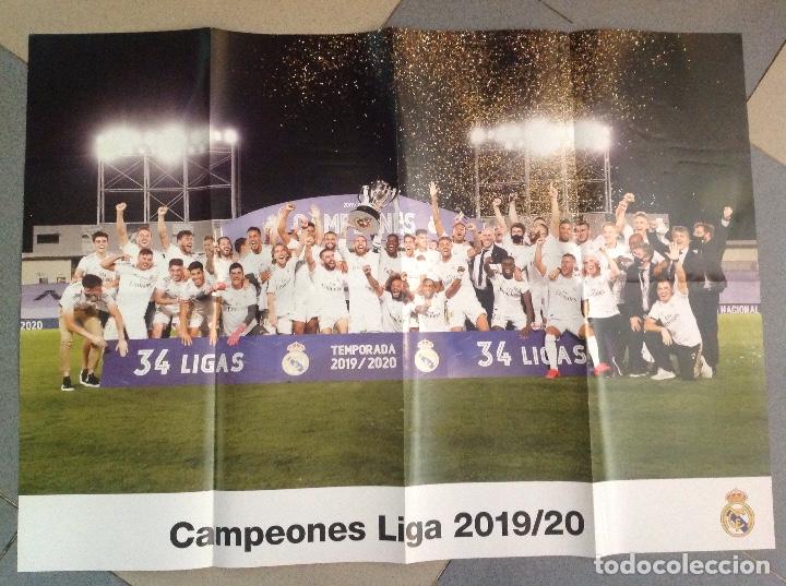 Sammelleidenschaft Sport: P&oacute;ster real Madrid. Campe&oacute;n liga 19-20. F&uacute;tbol. Acm