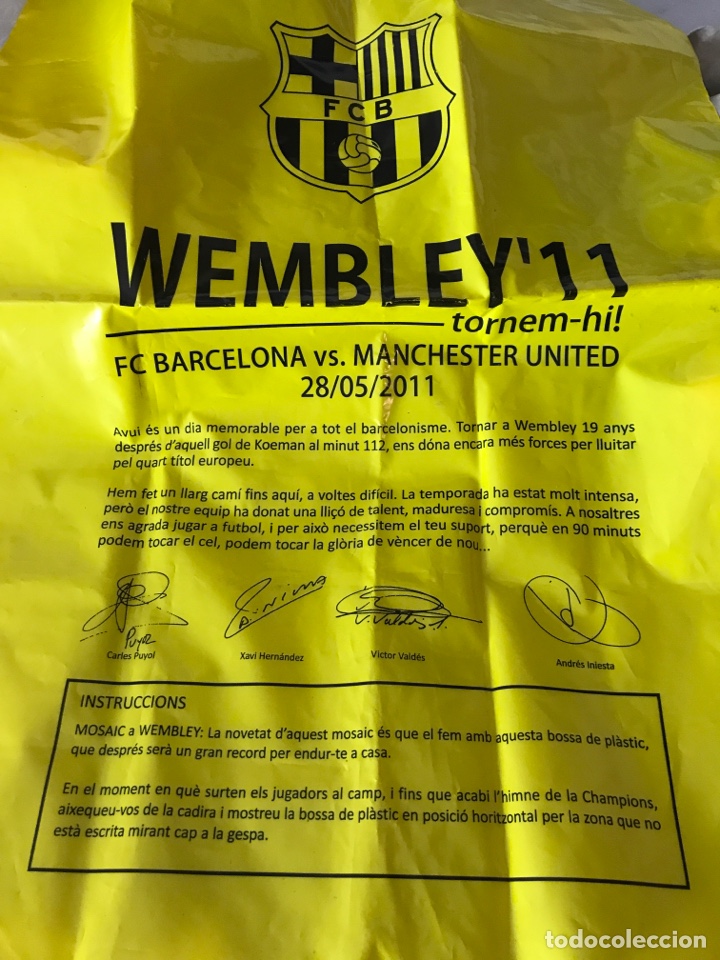 Coleccionismo deportivo: Bolsa mosaico Wembley 2011 - Foto 1