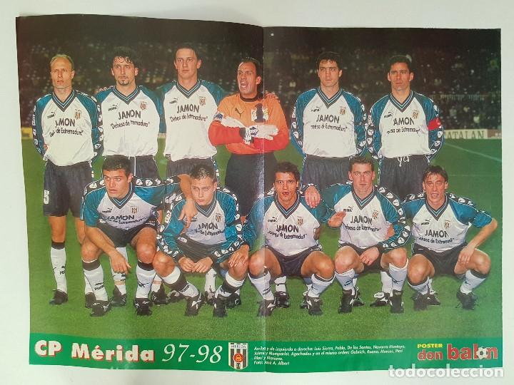 Coleccionismo deportivo: Poster M&Eacute;RIDA 97/98 - Don Bal&oacute;n - Foto 1