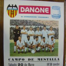 Coleccionismo deportivo: CARTEL DE FUTBOL - 8º DE FINAL - VALENCIA C.F. - REAL BETIS BALOMPIE - AÑO 1967. Lote 222761897