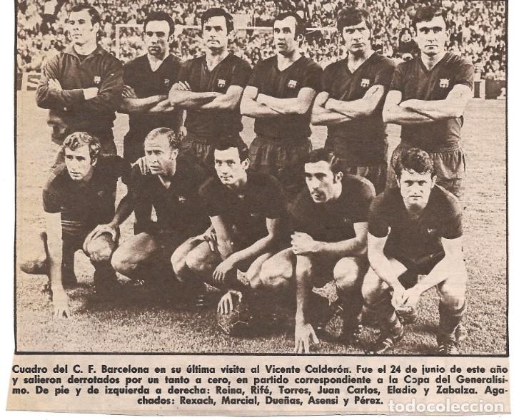 Sammelleidenschaft Sport: BAR&Ccedil;A: Recorte de un equipo de la temporada 71-72