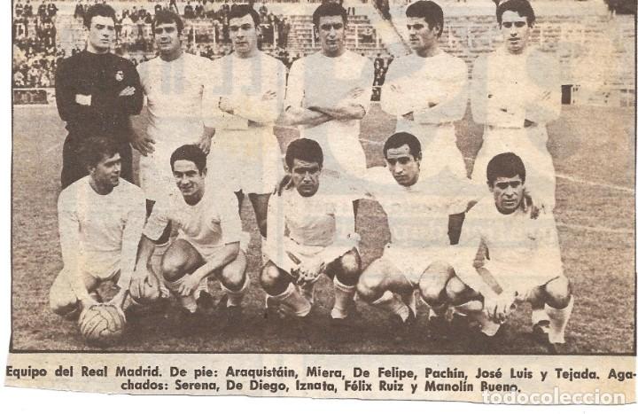Sammelleidenschaft Sport: REAL MADRID: Recorte de un equipo de la temporada 67-68, en un cl&aacute;sico partido de los jueves