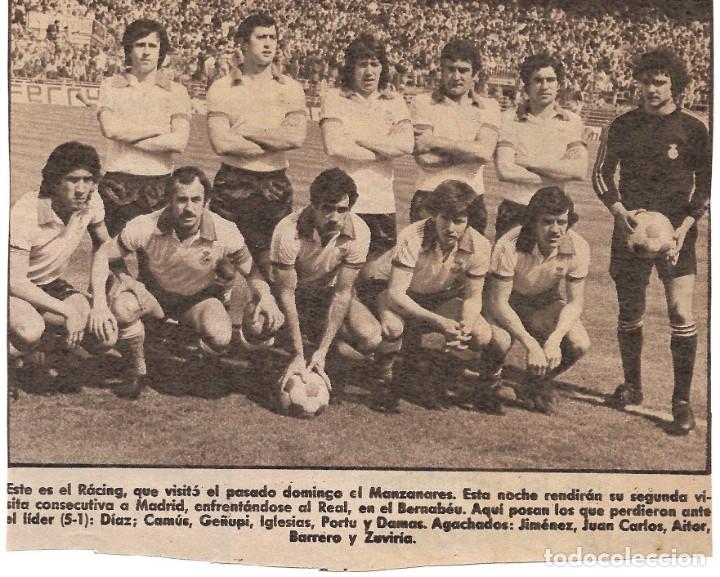 Sammelleidenschaft Sport: RACING DE SANTANDER: Recorte de un equipo de 1976
