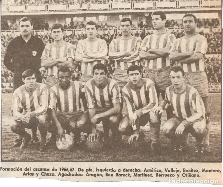 Sammelleidenschaft Sport: CD. M&Aacute;LAGA: Recorte de un equipo de la temporada 66-67
