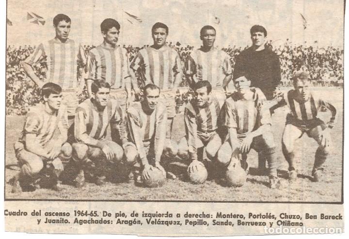 Sammelleidenschaft Sport: CD.M&Aacute;LAGA: Recorte de un equipo de la temporada 64-65