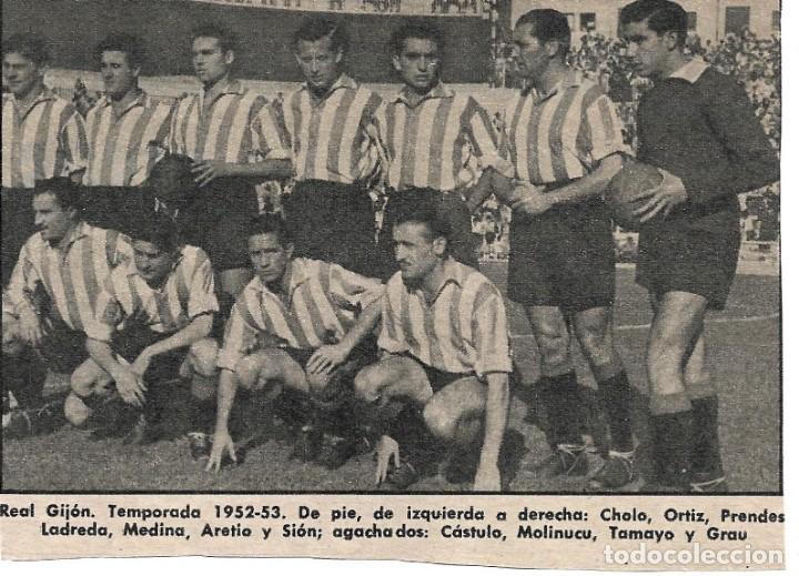 Sammelleidenschaft Sport: REAL SPORTING DE GIJ&Oacute;N: Recorte de un equipo de la temporada 52-53