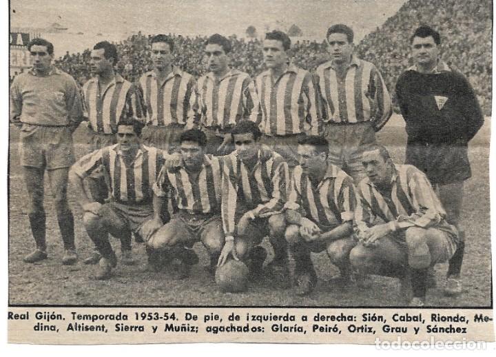 Sammelleidenschaft Sport: REAL SPORTING DE GIJ&Oacute;N: Recorte de un equipo de la temporada 53-54