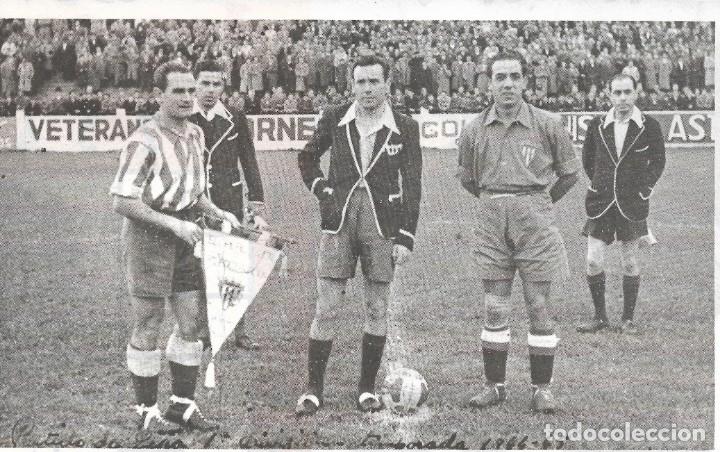 Sammelleidenschaft Sport: REAL SPORTING DE GIJ&Oacute;N y ATL&Eacute;TICO DE MADRID: Recorte de los capitanes GABILONDO y CALLEJA