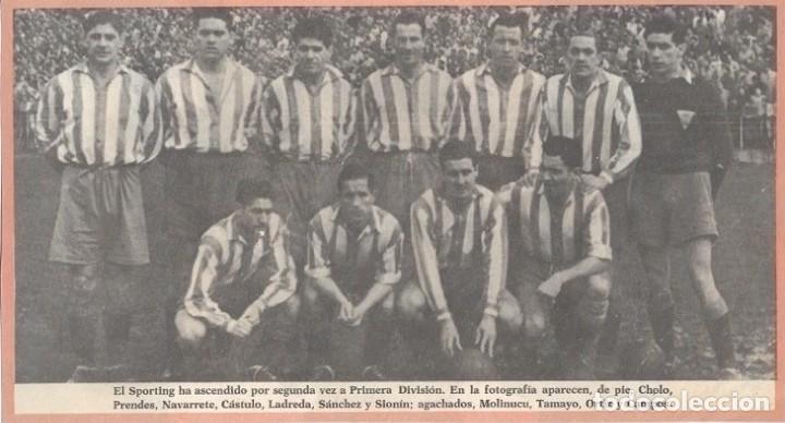 Sammelleidenschaft Sport: REAL SPORTING DE GIJ&Oacute;N: Gran recorte de un equipo de la temporada 1950-51