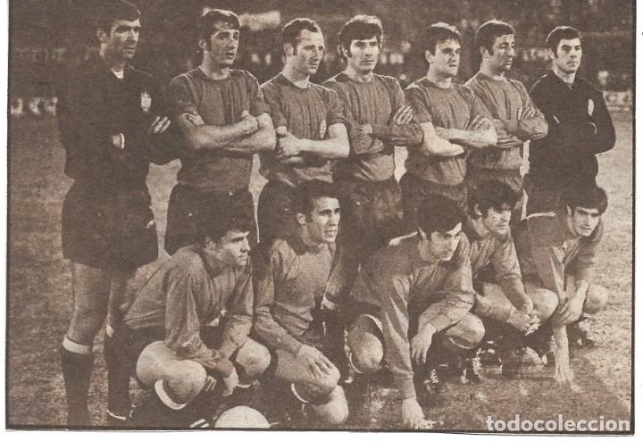 Sammelleidenschaft Sport: SELECCI&Oacute;N ESPA&Ntilde;OLA DE F&Uacute;TBOL: Recorte de un equipo de 1970. ESPA&Ntilde;A 2-RFA 0