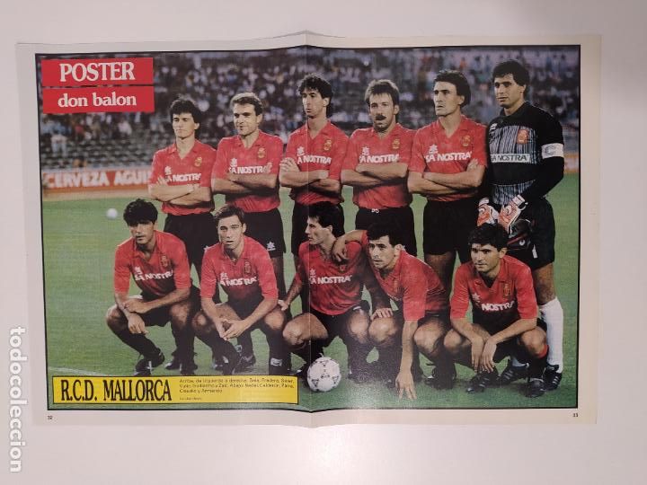 Sammelleidenschaft Sport: POSTER REAL CLUB DEPORTIVO MALLORCA. DON BALON. A&Ntilde;OS 90. TDKP16