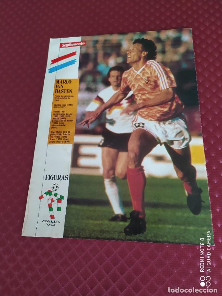 Sammelleidenschaft Sport: MUNDIAL ITALIA 90 POSTER MARCO VAN BASTEN HOLANDA