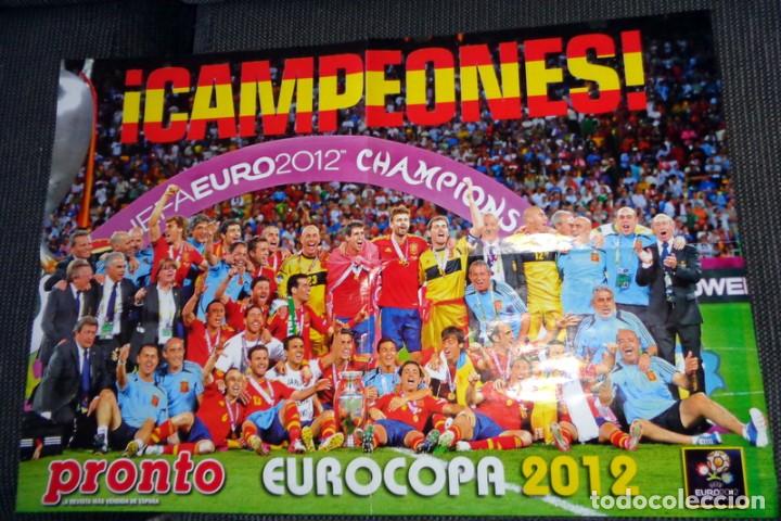 Sammelleidenschaft Sport: DOBLE POSTER REVISTA PRONTO - F&Uacute;TBOL - CAMPEONES EUROCOPA 2012 ESPA&Ntilde;A - SELECCI&Oacute;N ESPA&Ntilde;OLA