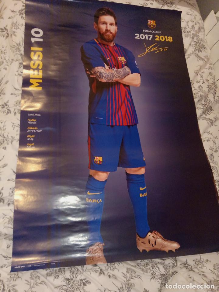Coleccionismo deportivo: P&Oacute;STER LEO MESSI CF BARCELONA - Foto 1