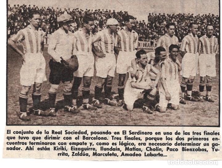 Sammelleidenschaft Sport: REAL SOCIEDAD DE SAN SEBASTI&Aacute;N: Recorte de un equipo de la Final de Copa de 1928