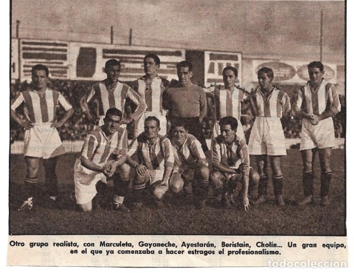 Sammelleidenschaft Sport: REAL SOCIEDAD DE SAN SEBASTI&Aacute;N: Recorte de un equipo de los a&ntilde;os 30