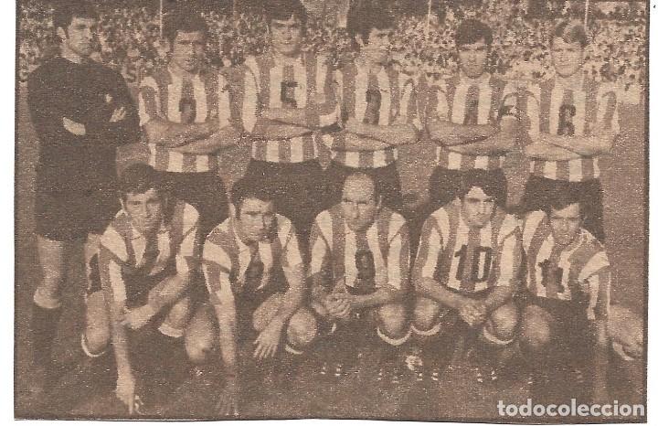 Coleccionismo deportivo: CD.LOGRO&Ntilde;&Eacute;S: Recorte de un equipo de 1970 - Foto 1